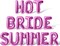 Letter Balloons - HOT BRIDE SUMMER 16" Inch Alphabet Letters Foil Mylar Balloon (Hot Pink)